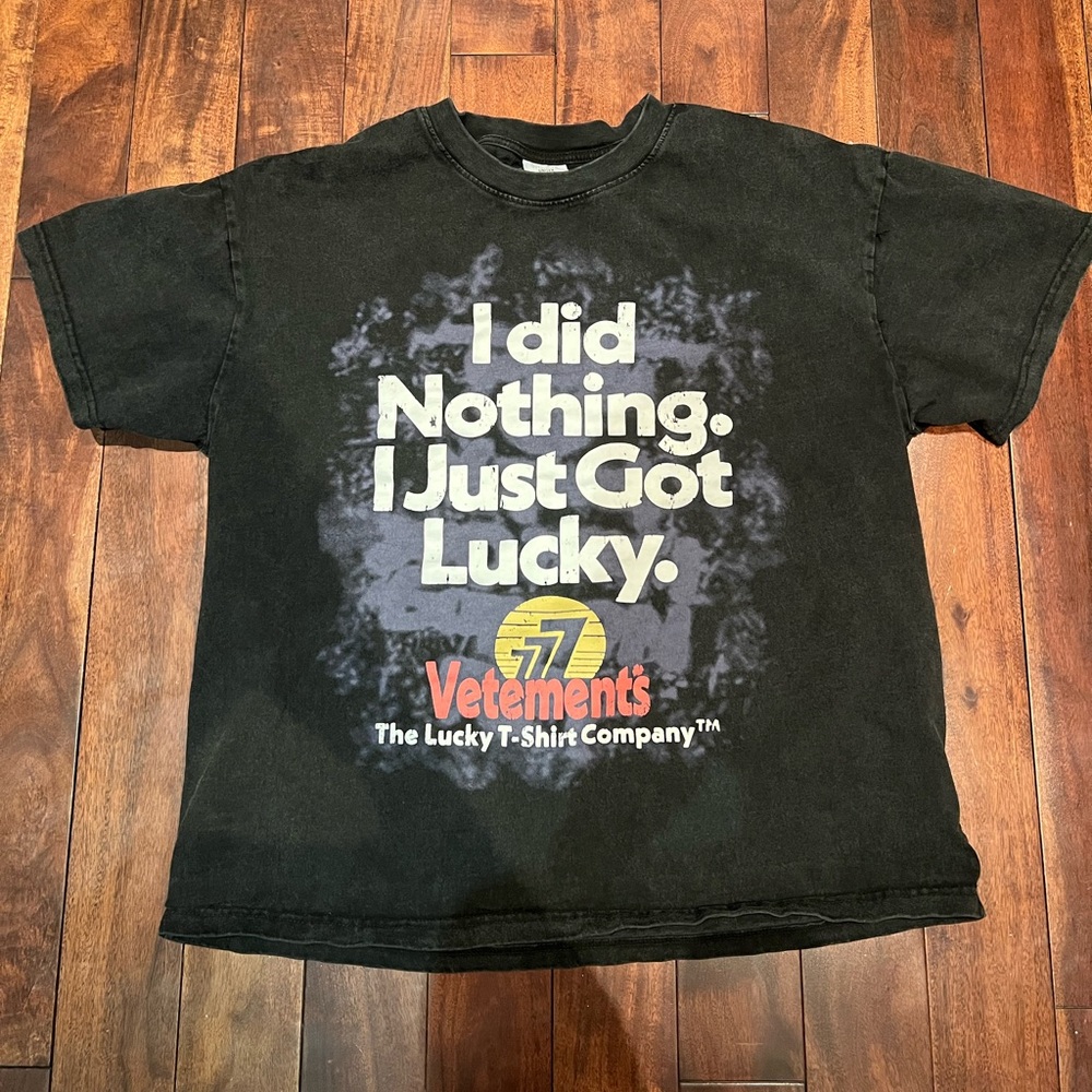 Vetements Lucky Tee UNOFFICIAL